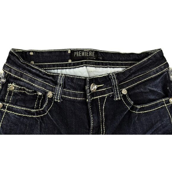 Rue 21 Jeans Womans Premiere Bling Back Pockets Size S / R4   JH1032 - Picture 4 of 4